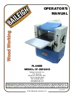 Baileigh IP-2008-HD Operator'S Manual preview