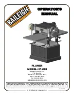 Preview for 1 page of Baileigh IP-208 Operator'S Manual