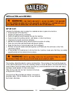 Preview for 13 page of Baileigh IP-208 Operator'S Manual