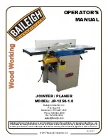 Предварительный просмотр 1 страницы Baileigh JP-1250-1.0 Operator'S Manual