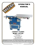 Baileigh JP-1250 Operator'S Manual preview