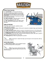 Preview for 25 page of Baileigh JP-1250 Operator'S Manual