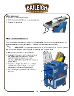 Preview for 31 page of Baileigh JP-1250 Operator'S Manual