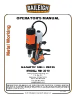 Предварительный просмотр 1 страницы Baileigh MD-3510 Operator'S Manual