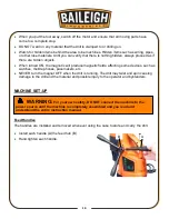 Предварительный просмотр 17 страницы Baileigh MD-3510 Operator'S Manual