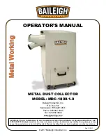 Baileigh MDC-1800-1.0 Operator'S Manual preview