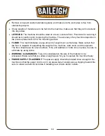 Preview for 15 page of Baileigh MDC-1800-1.0 Operator'S Manual