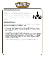 Preview for 23 page of Baileigh R-M10E Operator'S Manual