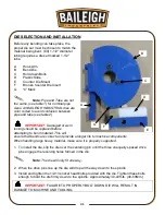 Предварительный просмотр 34 страницы Baileigh RDB-250 Operator'S Manual