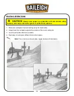 Предварительный просмотр 22 страницы Baileigh RTS-3012 Operator'S Manual