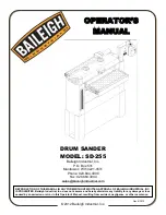 Baileigh SD-255 Operator'S Manual preview