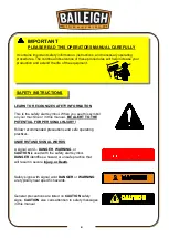 Предварительный просмотр 7 страницы Baileigh SH-8008HD Operator'S Manual