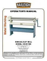 Baileigh SR-5016M Operator'S Manual preview