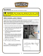 Предварительный просмотр 23 страницы Baileigh SS-2421-V2 Operator'S Manual