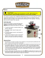 Предварительный просмотр 28 страницы Baileigh SS-2421-V2 Operator'S Manual