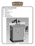 Предварительный просмотр 20 страницы Baileigh SS-2822 Operator'S Manual