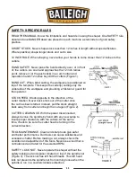 Предварительный просмотр 14 страницы Baileigh SS-3528 Operator'S Manual