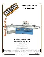 Preview for 1 page of Baileigh STS-14120 Operator'S Manual