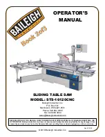 Baileigh STS-16120CNC Operator'S Manual preview