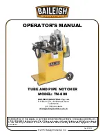 Preview for 1 page of Baileigh TN-800 Operator'S Manual