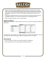 Preview for 20 page of Baileigh TN-800 Operator'S Manual