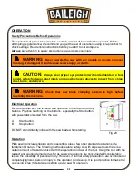 Preview for 34 page of Baileigh TS-1040E 30 Operator'S Manual