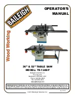 Baileigh TS-1248P Operator'S Manual preview