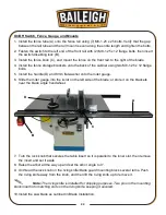 Preview for 26 page of Baileigh TS-1248P Operator'S Manual