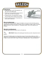 Preview for 40 page of Baileigh TS-1248P Operator'S Manual