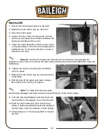 Preview for 78 page of Baileigh TS-1248P Operator'S Manual