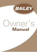 Bailey Caravan Owner'S Manual preview