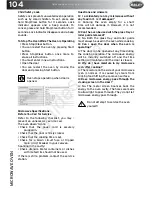 Предварительный просмотр 116 страницы Bailey Unicorn III 2014 Owner'S Manual