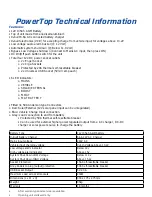 Preview for 3 page of Baintech PowerTop User Manual