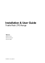 Предварительный просмотр 1 страницы Baintech Tradie Pack TP Series Installation & User Manual