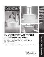 BainUltra EVANESCENCE 6634 Addendum To The Owner'S Manual preview