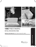 Preview for 1 page of BainUltra VIBE FREESTANDING Installation Instructions Manual