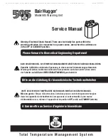 Bair Hugger 505 Service Manual предпросмотр