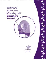 Bair Paws 850 Operator'S Manual preview