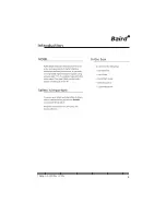 Preview for 4 page of Baird HA42R1 User Manual