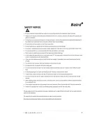 Preview for 6 page of Baird HA42R1 User Manual