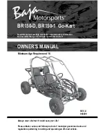 Baja motorsports BR150-D Owner'S Manual предпросмотр