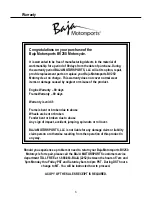 Preview for 6 page of Baja motorsports BV250 Owner'S Manual