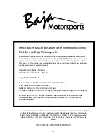 Preview for 4 page of Baja motorsports Dirt Runner 90 Owner'S Manual