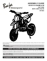 Baja motorsports DR150C Assembly Manual preview