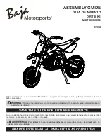 Предварительный просмотр 1 страницы Baja motorsports DR70 Assembly Manual