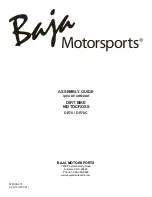 Предварительный просмотр 20 страницы Baja motorsports DR70 Assembly Manual