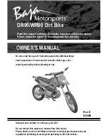 Baja motorsports DR90 Owner'S Manual preview