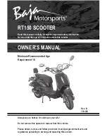 Baja motorsports RT150 Owner'S Manual preview