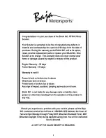 Preview for 2 page of Baja motorsports RT50-R Retro Owner'S Manual