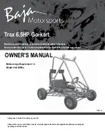 Baja motorsports Trax Owner'S Manual preview